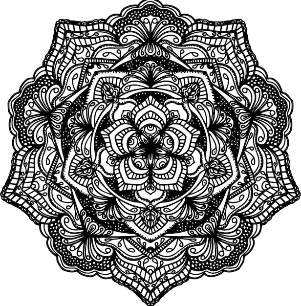 primum vector vintage oosters mandala-ontwerp