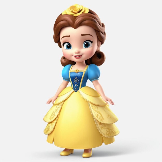 Princess Belle Costume For Kids Beauty and the Beast Vector