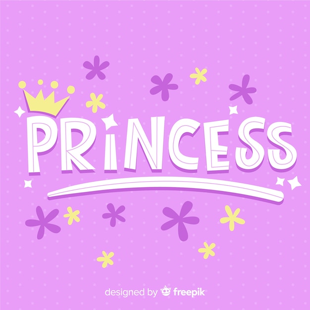 Princess calligraphic background