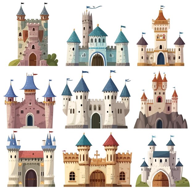 Vector princess castle