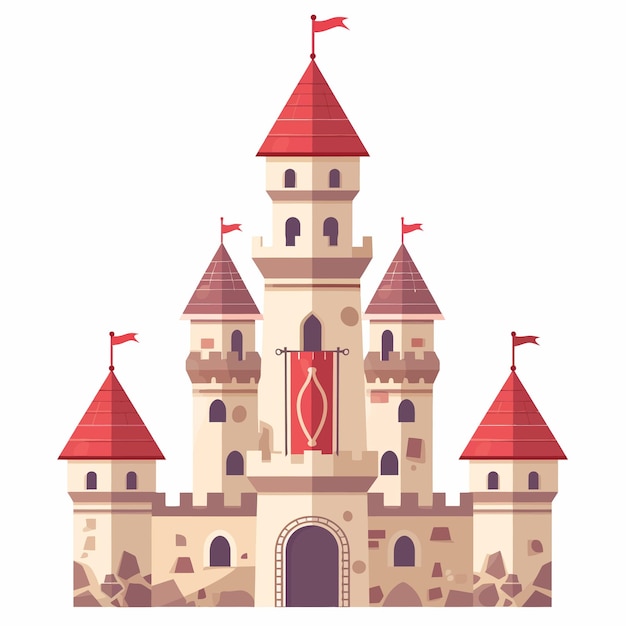 Vector princess castle