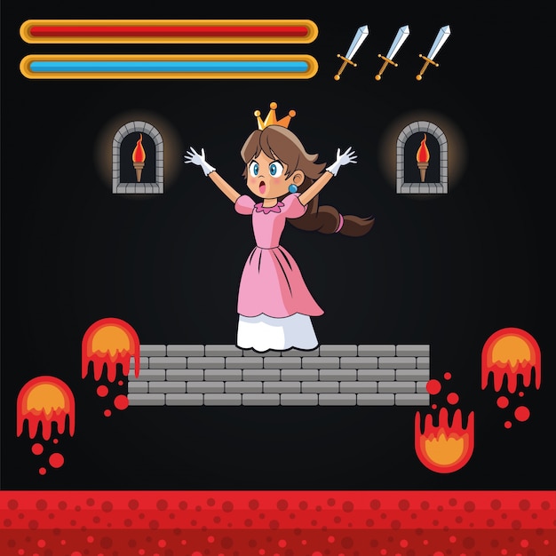 Vector princess icon