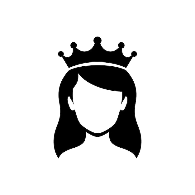 Vector princess icon