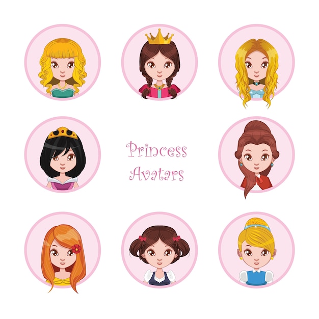 Prinses avatars collectie