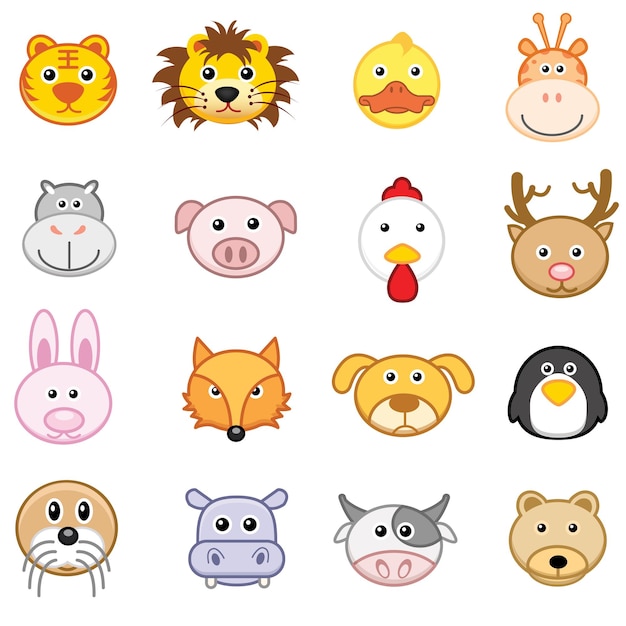 Vettore stampare 8367 tutte le emoji animal_01