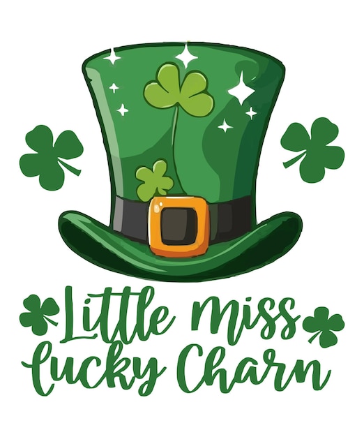 Print Charming Style Little Miss Lucky Charm TShirt Designs for Trendsetters