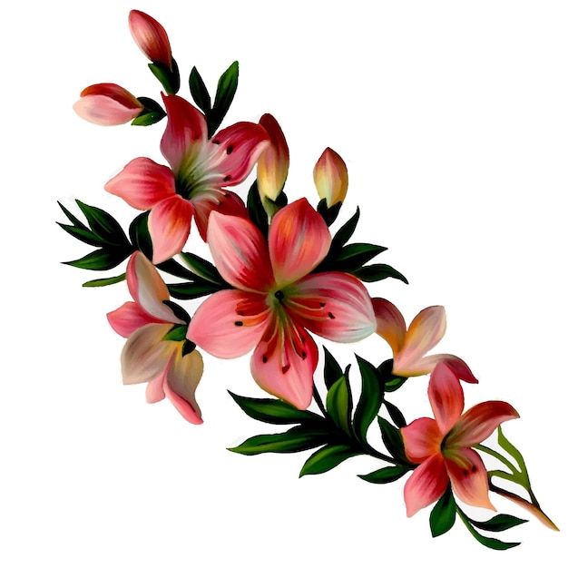 Vector print floral flowers