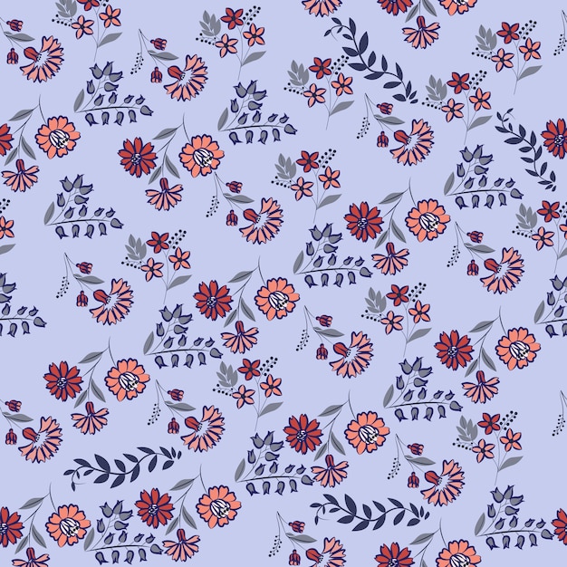 Print flower pattern