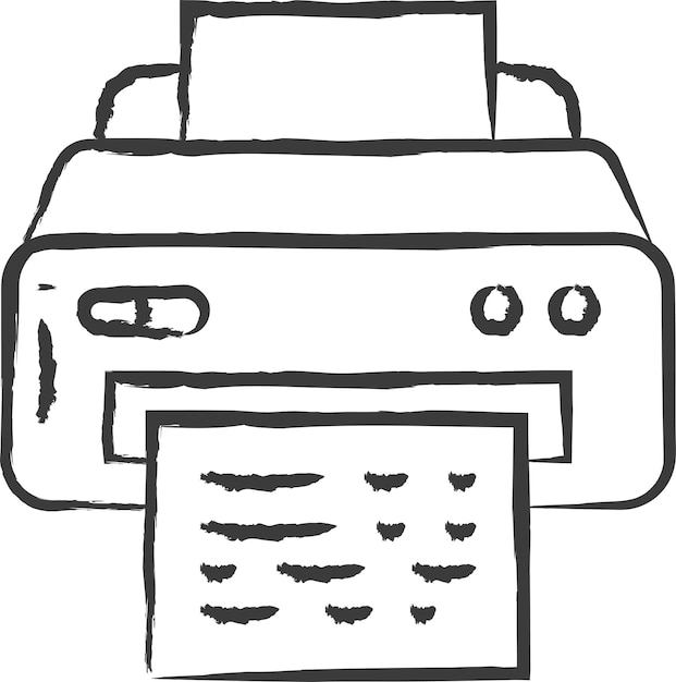 Share more than 74 sketch of computer printer latest