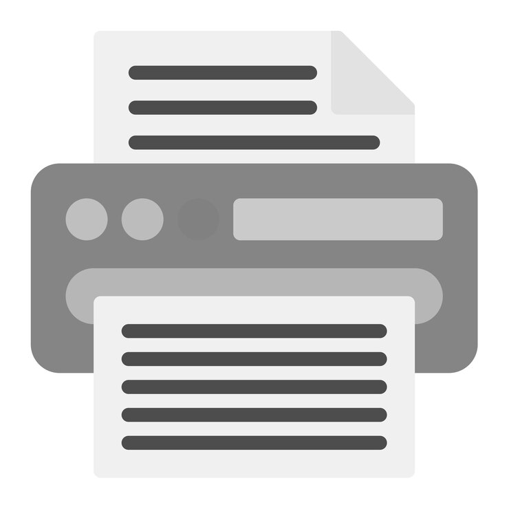 Vector print icon vector image can be used for printing