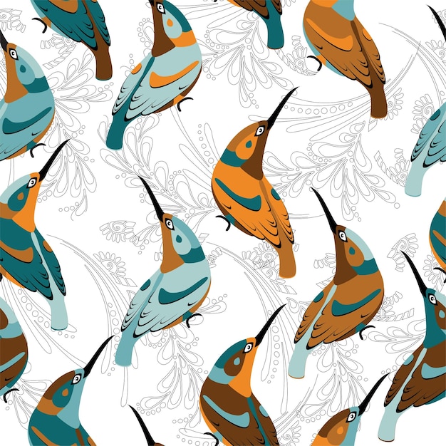 Print jungle seamless vector pattern