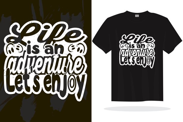 Print klaar inspirerende typografie belettering citaten vector t-shirt ontwerpsjabloon