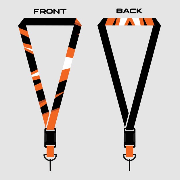 Premium Vector | Print lanyard template for honey bee company