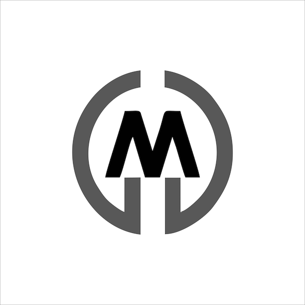 당신의 이름과 브랜드를 위해 MD 글자 로고 디자인을 인쇄하십시오.