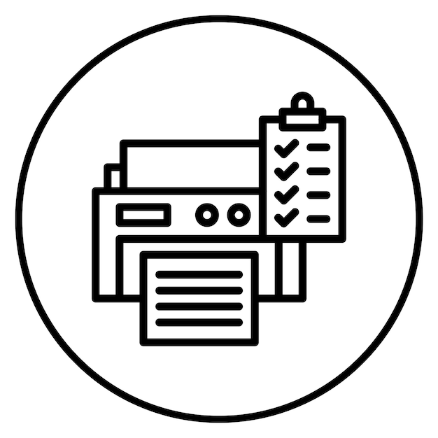 Print Queue icon vector image Can be used for 3d Printing