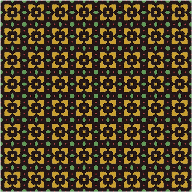 Print of seamless pattern decorative style