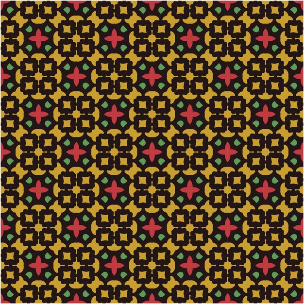 Print of seamless pattern decorative style