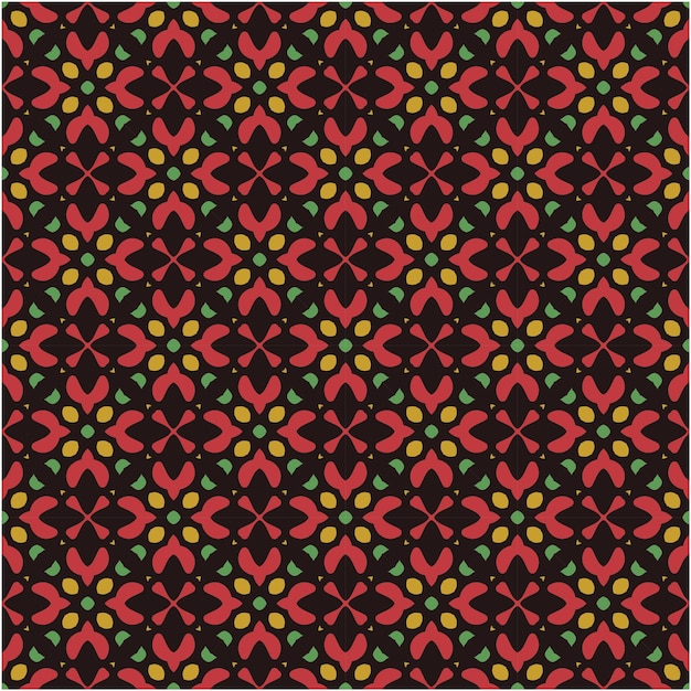 Print of seamless pattern decorative style