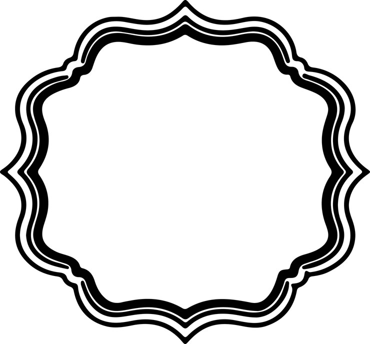 वेक्टर print vector frames black on a white background vintage