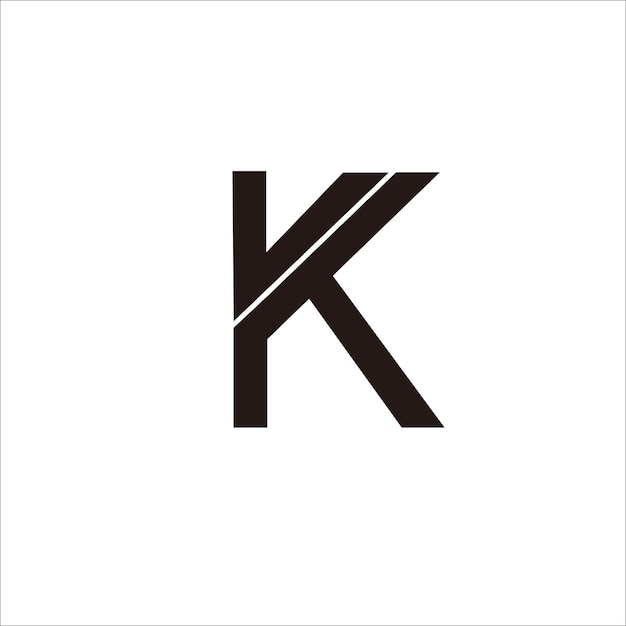 あなたの会社のブランドと製品のVK文字ロゴデザインを印刷します