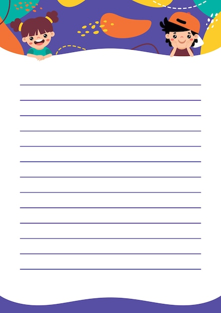 Printable blank page template for notes