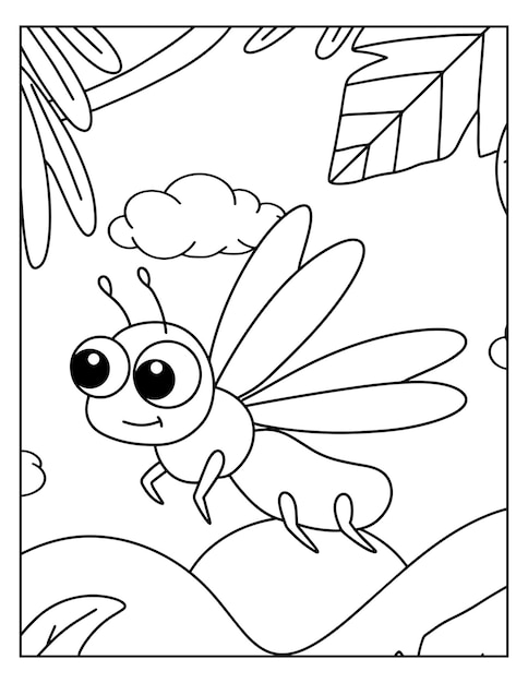 Printable bugs coloring pages for kids