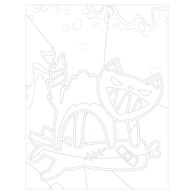 Printable Cat coloring pages for kids