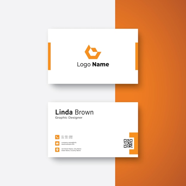 Printable company simple business card template