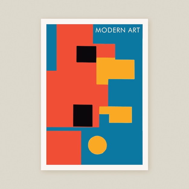 Vettore poster d'arte moderna stampabile stampa arte minimalista geometrica