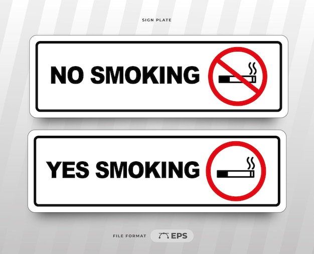 Printable notice board no smoking yes smoking