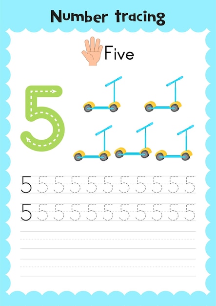 Printable Number Tracing Worksheets Number tracing