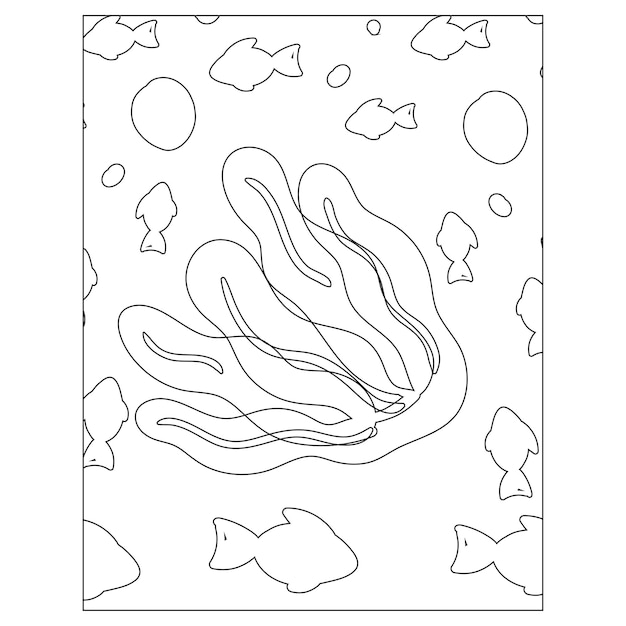 Printable ocean animals coloring pages for kids