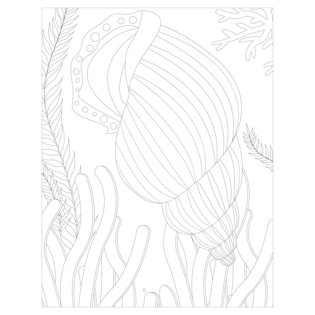 Printable ocean animals coloring pages for kids