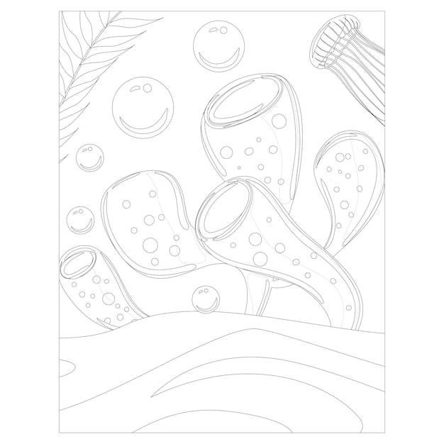 Printable ocean animals coloring pages for kids