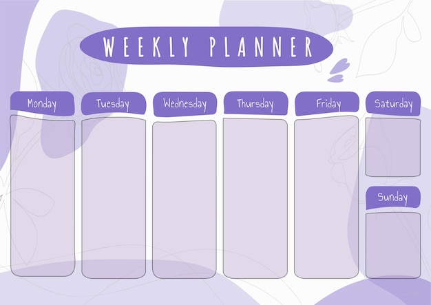 printable planner template