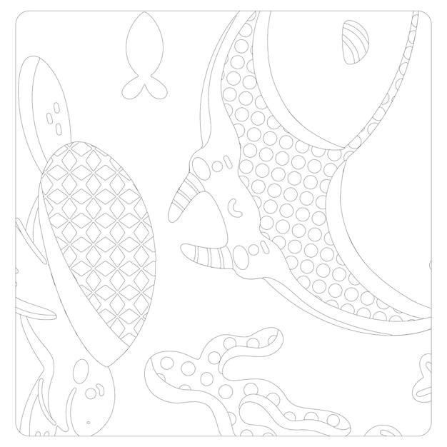 Printable shark coloring pages for kids