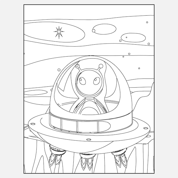 Printable Space Coloring Pages for Kids