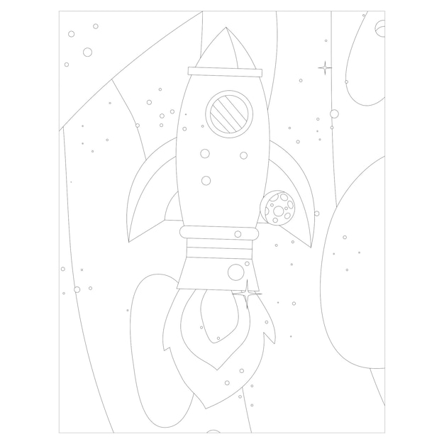 Printable Space coloring pages for kids