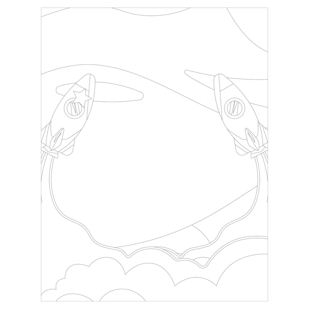 Printable Space coloring pages for kids