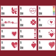 Premium Vector Printable Valentines Day Gift Tags
