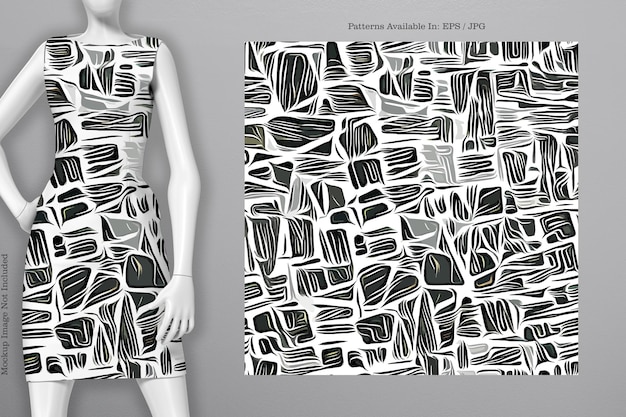인쇄용 벡터 커버 패턴 드레스 T셔츠 전화 노트북 종이 섬유 및 벽지 질감