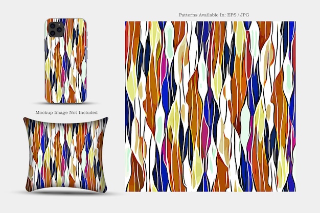 Printable vector cover pattern Phone Paper Textile and wallpaper illustration texture