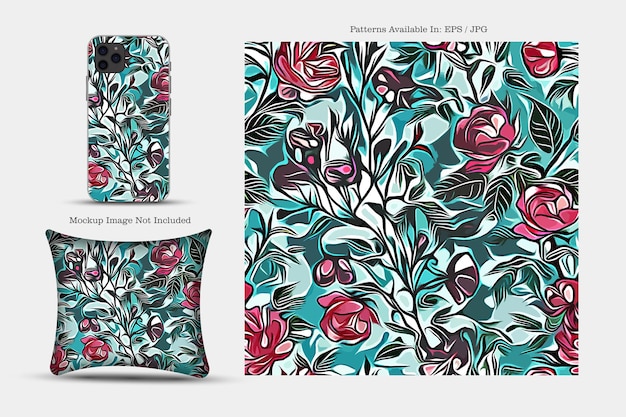 Printable vector cover pattern Phone Paper Textile and wallpaper illustration texture