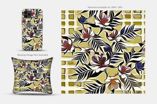 Printable vector cover pattern Phone Paper Textile and wallpaper illustration texture