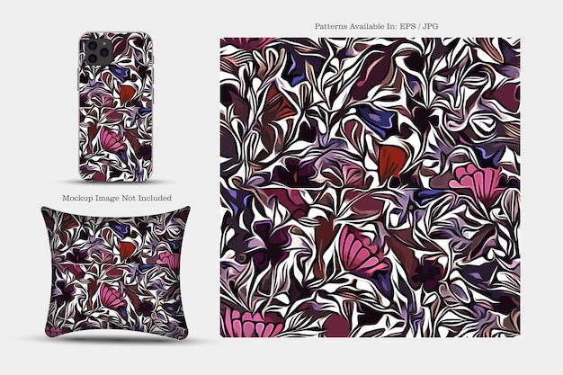 Printable vector cover pattern Phone Paper Textile and wallpaper illustration texture