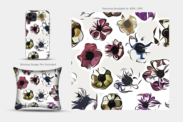 Vector printable vector cover pattern. phone, paper, textile and wallpaper illustration texture.