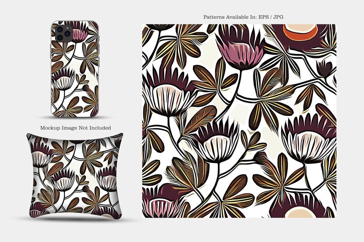 Vector printable vector cover pattern. phone, paper, textile and wallpaper illustration texture.