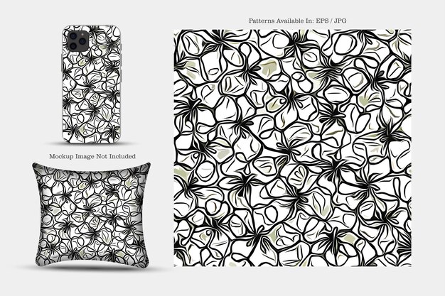 Printable vector cover pattern. Phone, Paper, Textile and wallpaper illustration texture.