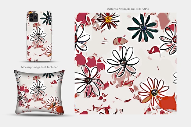 printable vector cover pattern. phone, paper, textile and wallpaper illustration texture.