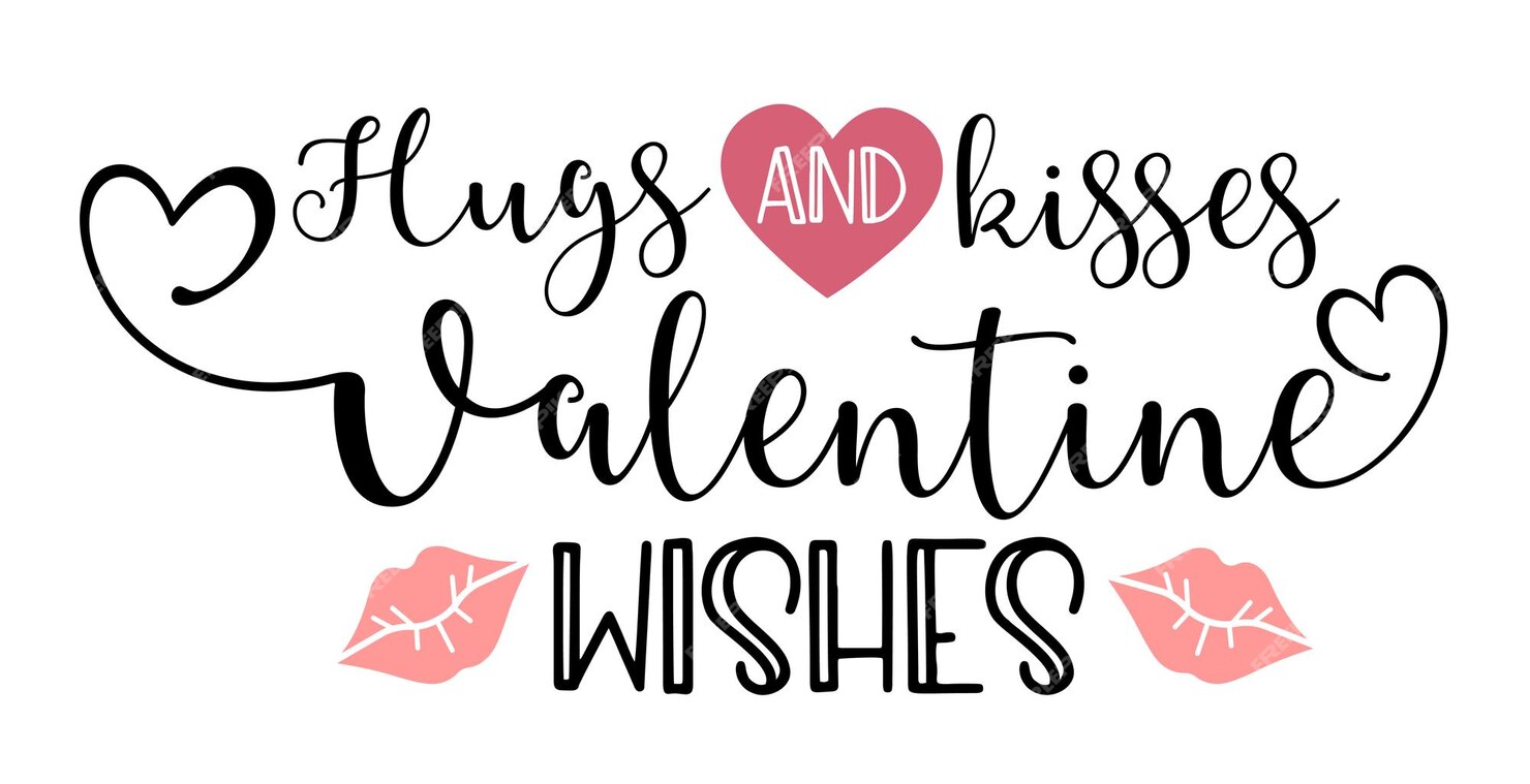 premium-vector-printable-vector-illustration-hugs-and-kisses-valentine-wishes